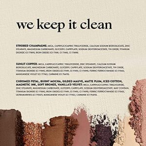 Honest Beauty Makeup Remover Wipes with Grape Seed & Olive Oils, 30 Count and Honest Beauty Eyeshadow Palette with 10 Pigment-Rich Shades, 0.67 oz.