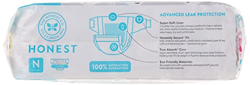 The Honest Company - Eco-Friendly and Premium Disposable Diapers - Pandas, Newborn Size (<10lbs.) 32 Ct.