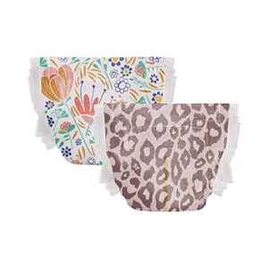 The Honest Company Clean Conscious Diapers | Plant-Based, Sustainable | Wild Thang + Flower Power | Club Box, Size 3 (16-28 lbs), 68 Count