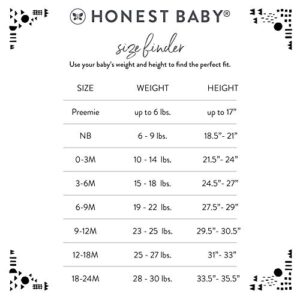 HonestBaby unisex baby Organic Cotton Short Sleeve Bodysuits Multipack and Toddler T Shirt Set, 5 Pack Bright White, 3-6 Months US