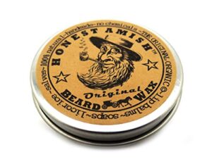 honest amish original beard wax – all natural and organic- 2 ounce
