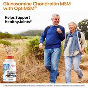 Doctor's Best Glucosamine Chondroitin MSM with OptiMSM, Supports Healthy Joint Structure, Function, & Comfort, Non-GMO, Gluten Free, Soy Free, 360 Count