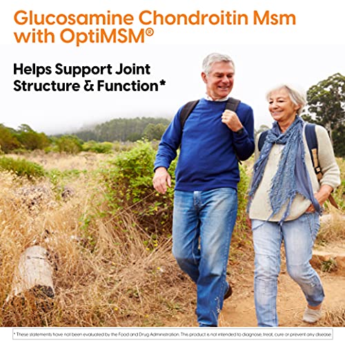 Doctor's Best Glucosamine Chondroitin Msm with OptiMSM Capsules, Supports Healthy Joint Structure, Function & Comfort, Non-GMO, Gluten Free, Soy Free, 120 Count (Pack of 1)