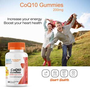 Doctor's Best CoQ10 Gummies 200 Mg, Coenzyme Q10 (Ubiquinone), Supports Heart Health, Boost Cellular Energy, Potent Antioxidant, 60 Ct (Packaging May Vary)