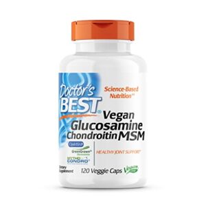 doctor’s best vegan glucosamine chondroitin msm, joint health, hair, skin & nails