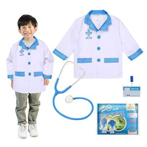 doctor costume for kids doctor costume – includes kids lab coat – ideal career day costume for kids – including kids doctor coat. girls doctor costume – boys dress up – kids veterinarian costume