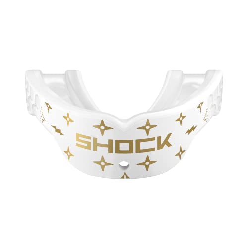 Shock Doctor Gel Max Power Print White/Gold Lux OSFA