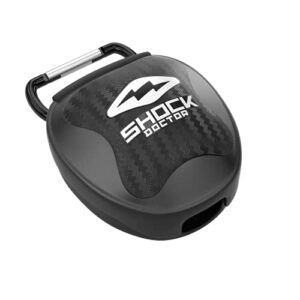 shock doctor mouth guard case, chrome gold