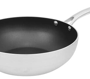 Dr.HOWS SHINE Nonstick Coating Frying Pan, Wok For Induction, Electric, Halogen and Gas Cooktops, Stainless Handle, PFOA free (Shine Wok 24cm)