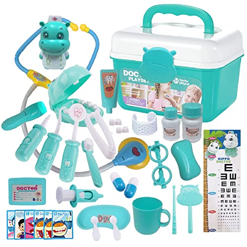 Doctor Kit for Kids | Kids Doctor Playset with Electronic Stethoscope | Toy Medical Kit for Kids | Pretend Play Doctor Set for Toddlers | Children's Realistic Dr. Kit with Sounds