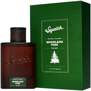 dr. squatch men’s cologne woodland pine – natural cologne made with sustainably-sourced ingredients – manly fragrance of pine, cypress, and vetiver – inspired by pine tar bar soap