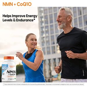 Doctor's Best NMN + CoQ10, Supports Healthy Aging, Energy, and NAD+ Production, Vegan, 60 Veggie Caps