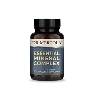 dr. mercola essential mineral complex dietary supplement, 30 servings (30 capsules), non gmo, gluten free, soy free