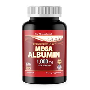 dr.k&c hnhusa mega albumin protein 1000mg 180 tablets healthy kidney liver function overall health support wellness energy life balance supplement