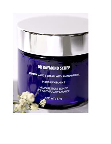 Dr Raymond Schep Anti Aging Vitamin C and E Cream with Amaranth Oil. Moisturizes and Restores Skin to Youthful Appearance.