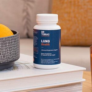 Dr. Tobias Lung Health, Lung Support Supplement, Lung Cleanse & Detox Formula Includes Vitamin C to Support Bronchial and Respiratory System, 60ct x2pack