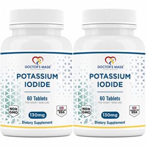 doctor’s made potassium iodide 130 mg. thyroid supplements, kosher exp date 04/2025 pack of 2 / total 120 tablets