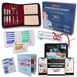 suture practice kit for medical students +1 year access to the future doctors academy’s in-depth online suturing course. course & practice kit designed by an experienced surgeon – kit de sutura.