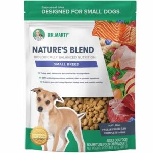 dr. marty nature’s blend adult small breed freeze-dried raw dog food, 16 oz