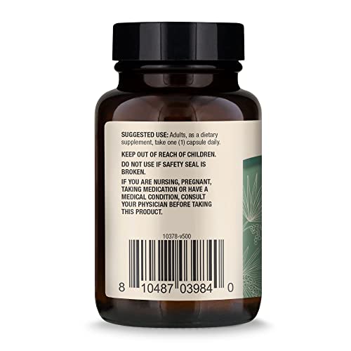 Dr. Mercola Saw Palmetto Dietary Supplement, 30 Servings (30 Capsules), Non GMO, Gluten Free, Soy Free