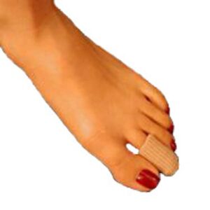 Dr. Jill's Latex Free Gel & Fabric Ribbed Toe Caps - Small/Medium-3 Pack