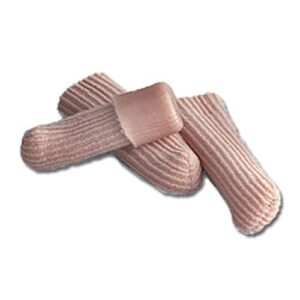 Dr. Jill's Latex Free Gel & Fabric Ribbed Toe Caps - Small/Medium-3 Pack