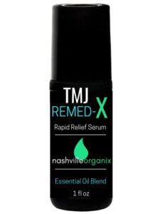dr. a’s tmj remed-x rapid relief serum | deep muscle & jaw tension essential oil cream | organic tmj relief product | eases teeth grinding roll-on bottle 1oz