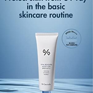 Dr.Ceuracle Hyal Reyouth Moist Sun SPF 50+ PA++++ㅣMoisturizing, UV Protection, Face & Body ㅣEssence-like Sunscreen without stickiness ㅣThe dual formula for hydration and UV protection