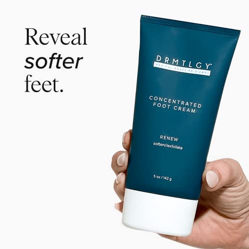 DRMTLGY Concentrated Foot Cream for Dry Cracked Heels - Heel Cream & Foot Lotion for Dry Cracked Feet -Dry Feet Treatment for Women & Men