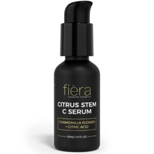 fièra vitamin c serum, hyaluronic acid and citrus stem cells – anti aging serum for brightening, firming, and hydrating face & eye area – 30 ml / 1 fl. oz.