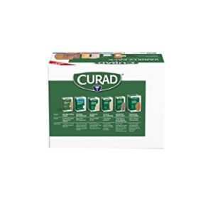 Curad Assorted Bandages Variety Pack 300 Pieces, Including Antibacterial, Heavy Duty, Fabric, and Waterproof Bandages