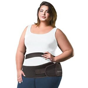 BraceAbility Obesity Belt Stomach Holder - Plus Size Men and Women's Big Belly Support Band Girdle for Hanging Stomach, Pendulous Abdominal Support, Lower Tummy Fat Lifter Pannus Sling (XL)
