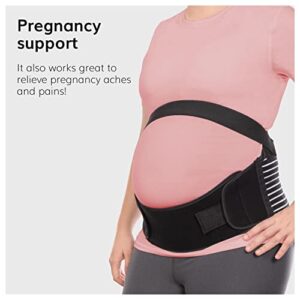 BraceAbility Obesity Belt Stomach Holder - Plus Size Men and Women's Big Belly Support Band Girdle for Hanging Stomach, Pendulous Abdominal Support, Lower Tummy Fat Lifter Pannus Sling (XL)