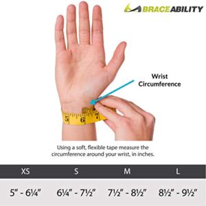 BraceAbility Thumb & Wrist Spica Splint | De Quervain's Tenosynovitis Long Stabilizer Brace for Tendonitis, Arthritis & Sprains Forearm Support Cast (XS - Left Hand)