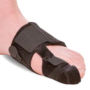 braceability turf toe brace – soft big toe taping splint straightener wrap with support straps for sprains and hallux rigidus relief (left foot)