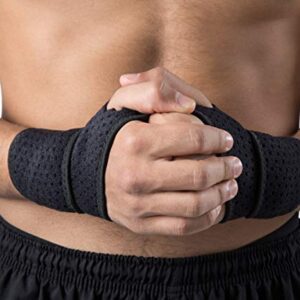 HiRui 2 Pack Wrist Compression Strap and Wrist Brace Sport Wrist Support for Fitness, Weightlifting, Tendonitis, Carpal Tunnel Arthritis, Pain Relief-Wear Anywhere-Adjustable (Black)