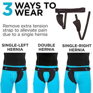 BraceAbility Women's Inguinal Hernia Belt - Waist Support Briefs With Removable Side Compression Pads For Direct and Indirect Femoral, Single and Double Hernias, Pre and Post-Surgical Pain Guard (S)