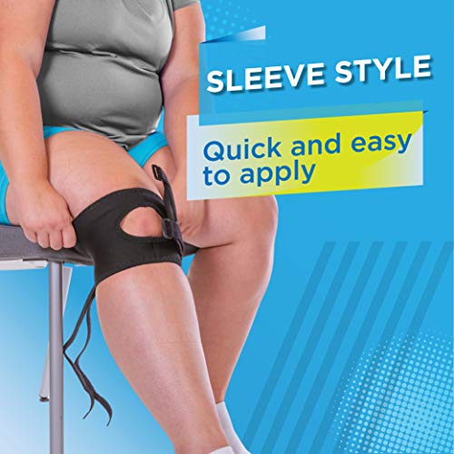 BraceAbility Plus Size Patellar Tracking Short Knee Brace - XXXL Walking Exercise Support Sleeve Stabilizer for Post Kneecap Dislocation, Tendonitis, Meniscus, Patellofemoral Pain, Arthritis (3XL)