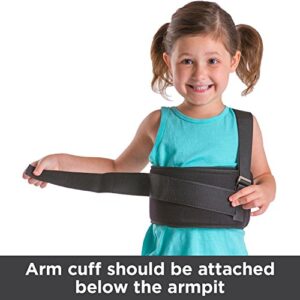 BraceAbility Pediatric Shoulder Immobilizer | Child Size Arm Sling Stabilizer for Broken Collarbone & Shoulder Injuries - Fits Toddlers, Kids, Youth & Teens (20" - 30" Chest Circumference)