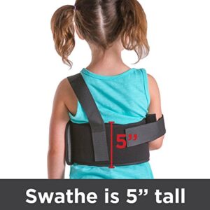 BraceAbility Pediatric Shoulder Immobilizer | Child Size Arm Sling Stabilizer for Broken Collarbone & Shoulder Injuries - Fits Toddlers, Kids, Youth & Teens (20" - 30" Chest Circumference)