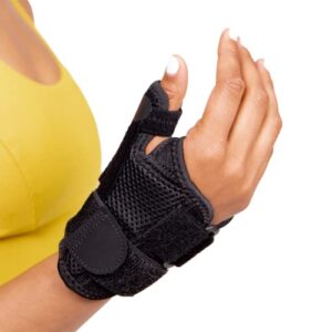 braceability trigger thumb splint – jammed, sprained or broken cmc joint and wrist spica support brace for tendonitis treatment, arthritis pain relief, carpal tunnel stabilizer for right or left hand