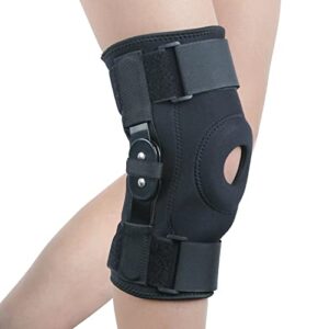 Visenta Knee Brace with Side Stabilizers provides strong Knee Support Meniscus Tear Joint Pain Knee Pain Relief for Men and Women