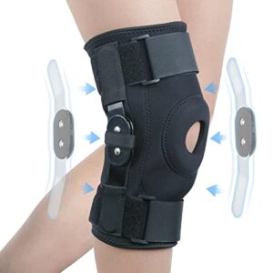 Visenta Knee Brace with Side Stabilizers provides strong Knee Support Meniscus Tear Joint Pain Knee Pain Relief for Men and Women