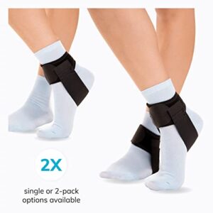 BraceAbility Plantar Fasciitis Wrap - Foot Pain Relief Adjustable Band Brace for At-Home Achilles Tendonitis Treatment, Heel Spur Recovery, Night or Daytime Weak Arch and Sore Ankle Support (L/XL)