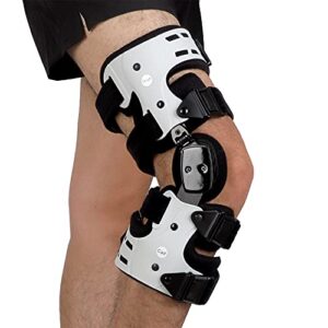 orthomen oa unloader knee brace – support for arthritis pain, osteoarthritis, cartilage defect repair, avascular necrosis, bone on bone knee joint pain and degeneration (medial/inside – right)