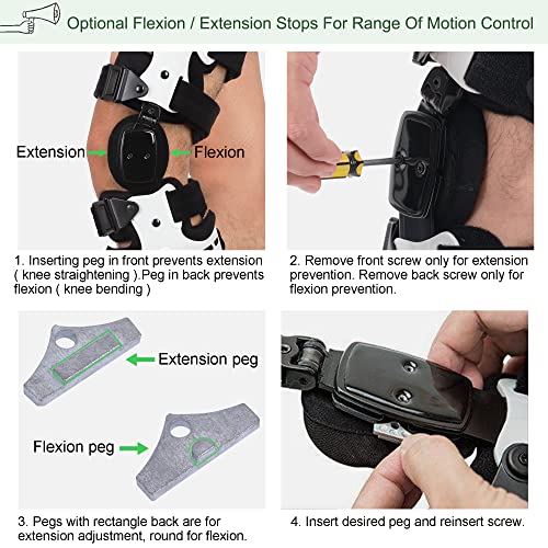 Orthomen OA Unloader Knee Brace - Support for Arthritis Pain, Osteoarthritis, Cartilage Defect Repair, Avascular Necrosis, Bone on Bone Knee Joint Pain and Degeneration (Medial/Inside - Right)