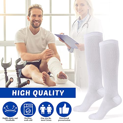 3 Pair Replacement Sock Liner Walking Boot Sock Breathable Socks for Compression Walking Boot Walker Brace Cast Boot Women and Men, One Size Fits Most, Black, Gray, White