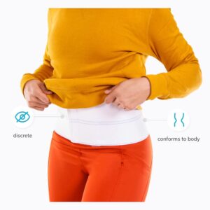 BraceAbility Plus Size Bariatric Abdominal Stomach Binder - Belly Support Band Wrap for Big Men or Women, Obesity Girdle Belt for Post Surgery Recovery, Hernia Treatment and Tummy Waist Compression (3X-Large)