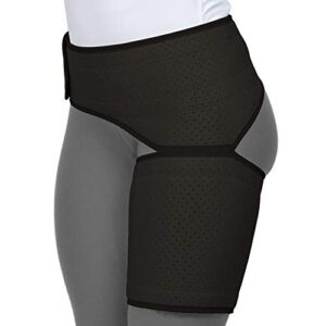 vive groin and hip brace – sciatica wrap for men and women – compression support for nerve pain relief – thigh, hamstring recovery for joints, flexor strains, pulled muscles