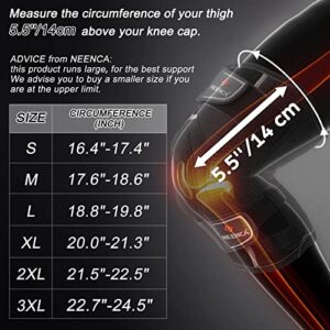 NEENCA Professional Knee Brace for Knee Pain, Medical Knee Support with Patented X-Strap Fixing System. Best for Arthritis, Meniscus Tear, Injury Recovery, Knee Pain Relief, ACL, Sports. ACE-044-XL